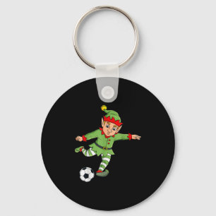 Chaveiro Elfo de Natal Bicking Soccer Ball Meninas Engraçad