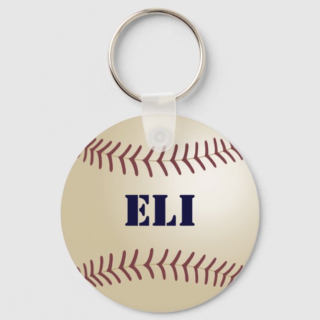 Chaveiro Eli Baseball Keychain por 369MyName (Frente)