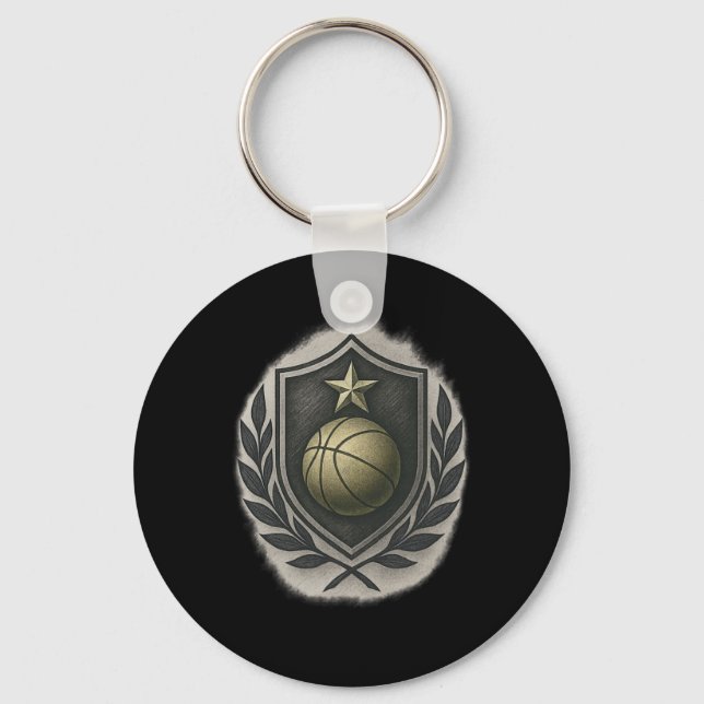 Chaveiro Elite Sketll Crest - Vintage Dourado Emblem (Frente)