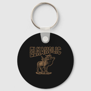 Chaveiro Elkaholic Deer Hunting Moose Hunter Gifts Camping