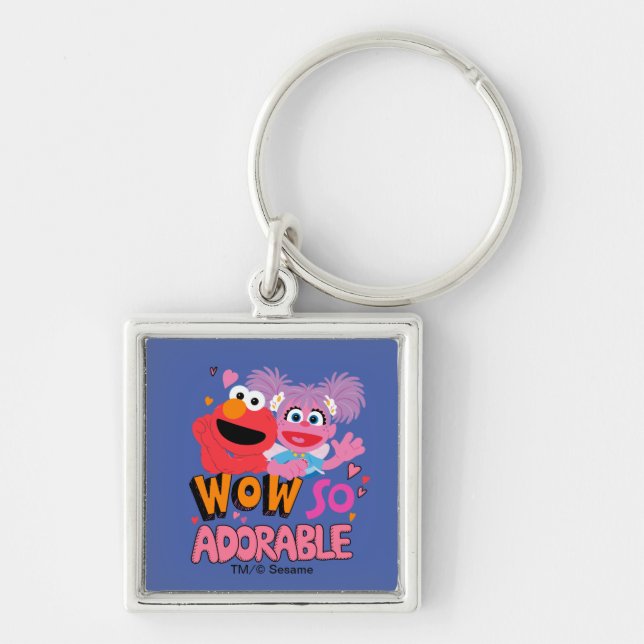 Chaveiro Elmo & Abby | Uau tão adorável (Frente)
