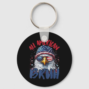 Chaveiro Em 4 De Julho, Tee All American Bruh Funny Kids Te