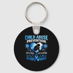 Chaveiro Em abril use azul prevenção infantil conscientizaç
