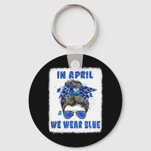 Chaveiro Em abril, Vestimos Autismo De Enfermeira Azul