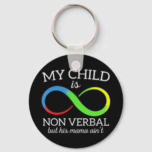 Chaveiro Em abril vestimos azul para a consciência do autis