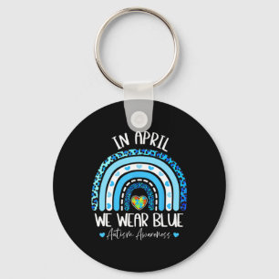 Chaveiro Em abril, Vestimos o Puzz do Mês de Consciência do