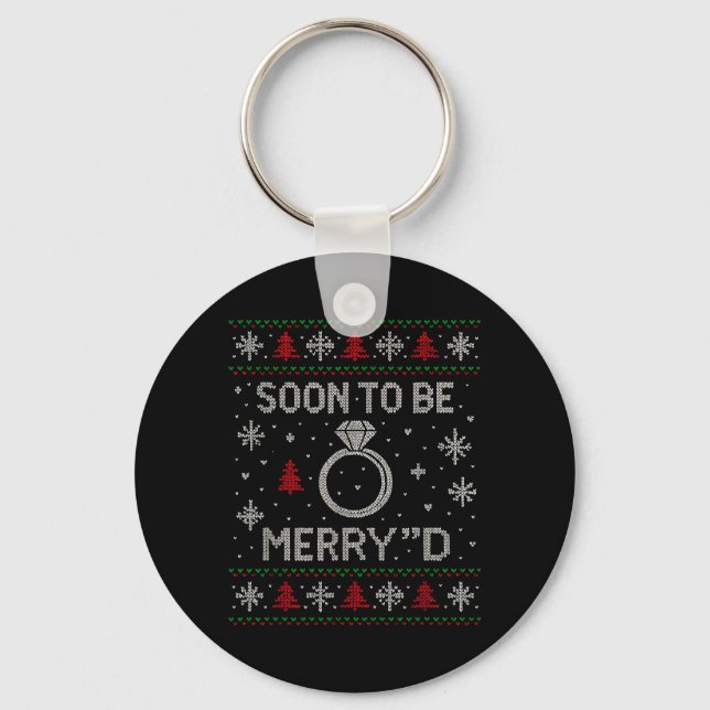 Chaveiro Em Breve Engajamento Natal Merryd Feio (Frente)