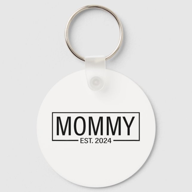 Chaveiro Em Breve Mamãe 2024 Gravidez Announcem (Frente)
