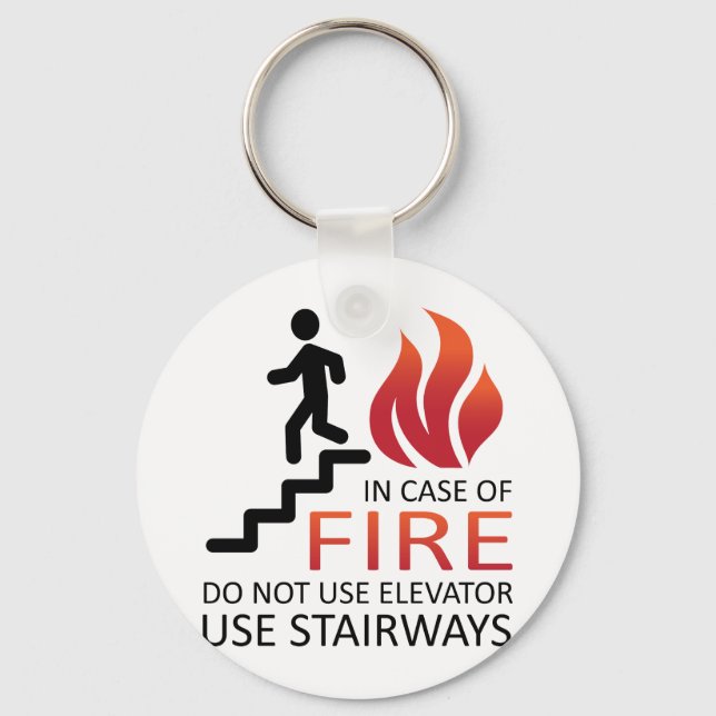Chaveiro Em caso de incêndio (Frente)