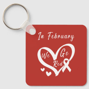 Chaveiro Em fevereiro, vamos à consciência da doença cardía