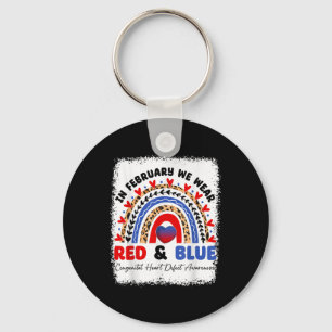 Chaveiro Em fevereiro, Vestimos Vermelho & Blue Chd Awa