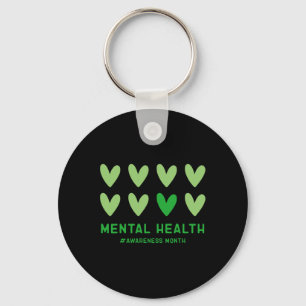 Chaveiro Em maio, Vestimos Mês de Consciência Mental Verde