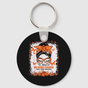 Chaveiro Em março Vestimos o Cancer de rim Laranja