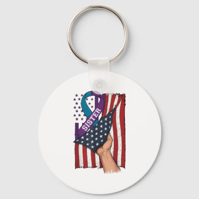 Chaveiro Em Memória Da Minha Irmã Prevenir O Suicídio (Frente)