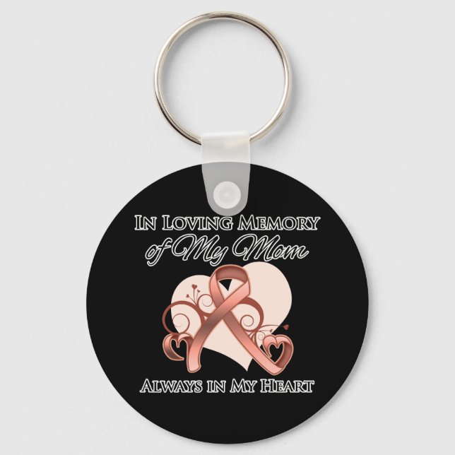 Chaveiro Em memória da minha mãe - Cancer uterino (Frente)