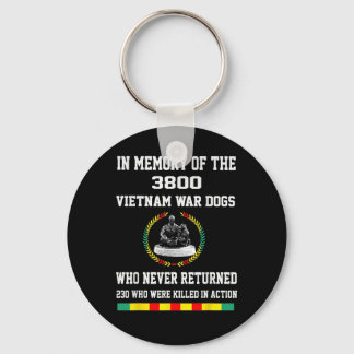 Chaveiro Em Memória dos 3800 Cães da Guerra do Vietnã