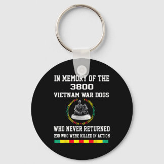 Chaveiro Em Memória Dos 3800 Cães Da Guerra Do Vietnã Que N