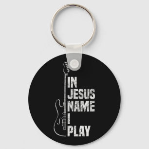 Chaveiro Em Nome De Jesus Eu Toco Guitarra, Violão Cristão