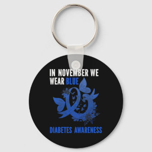 Chaveiro Em novembro, Vestimos a consciência azul da diabet