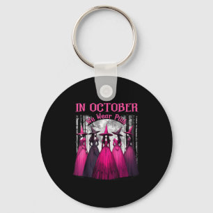 Chaveiro Em Outubro Usamos Rosa Bruxa Assustadora Halloween