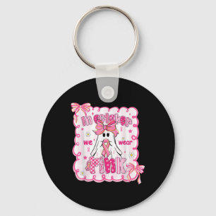 Chaveiro Em outubro Vestimos Camisa Rosa Ghost Cancer