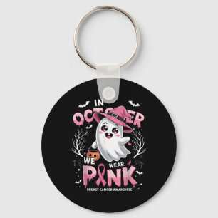 Chaveiro Em outubro Vestimos Camisa Rosa Ghost Cancer