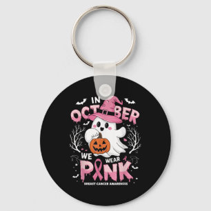 Chaveiro Em outubro Vestimos Camisa Rosa Ghost Cancer