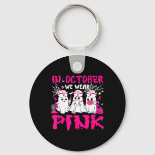 Chaveiro Em outubro Vestimos Enfermeira Rosa Ghost Hallowee