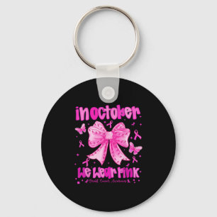 Chaveiro Em outubro, Vestimos Mama de Arco de Coquetes Pink