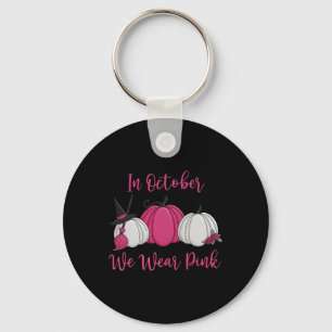 Chaveiro Em outubro Vestimos Pumpkin Rosa Halloween Mama C