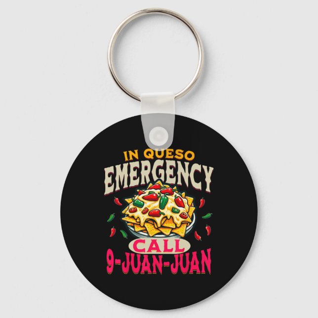 Chaveiro Em Queso Emergency Cinco De Mayo Chamam 9 Juan Fun (Frente)