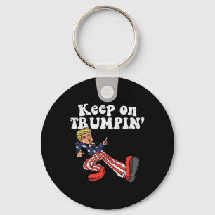 Chaveiro Em Trumpin Funny Usa Bandeira Suporte Reeleger Tru