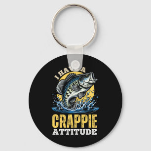 Chaveiro Em Um Humor Crappie Engraçado Pesca Retro