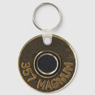 Chaveiro Embalagem de bronze do escudo de 357 magnum