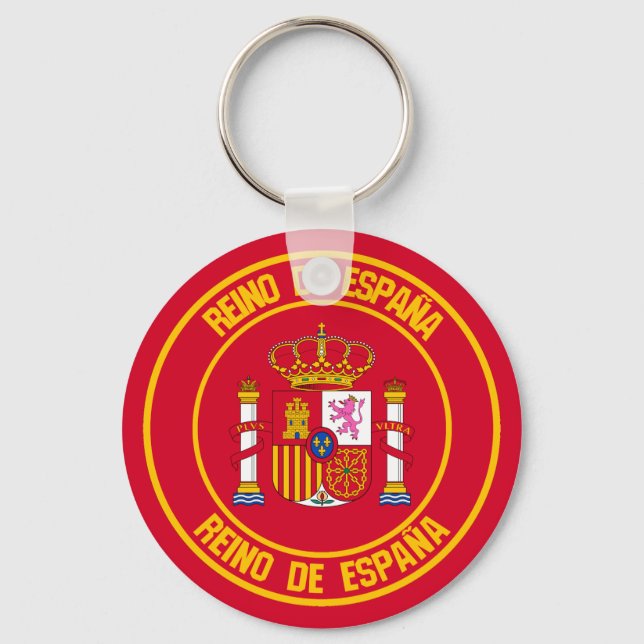 Chaveiro Emblem espanha redonda (Frente)