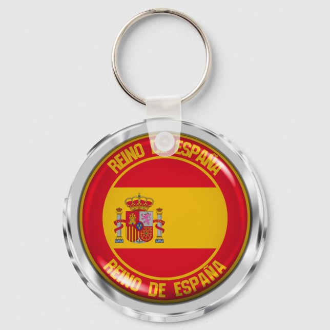 Chaveiro Emblem espanha redonda (Frente)