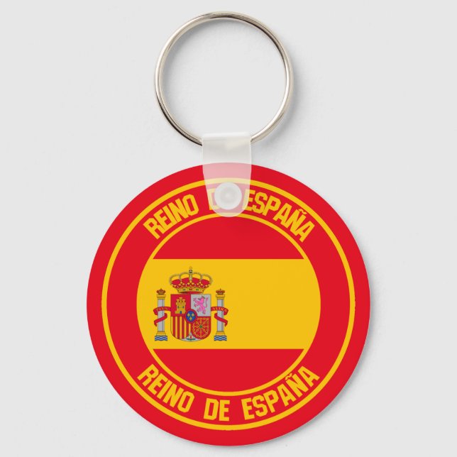 Chaveiro Emblem espanha redonda (Frente)