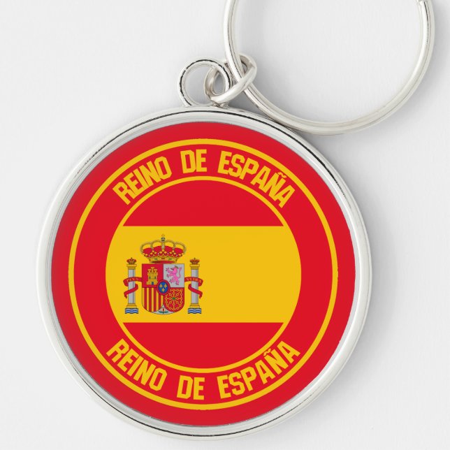 Chaveiro Emblem espanha redonda (Frente)