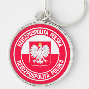 Chaveiro Emblem Polônia Round