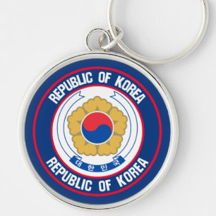 Chaveiro Emblem Redonda Coreia do Sul