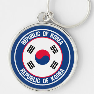 Chaveiro Emblem Redonda Coreia do Sul