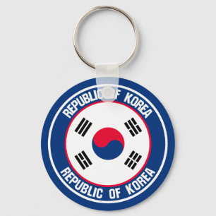 Chaveiro Emblem Redonda Coreia do Sul