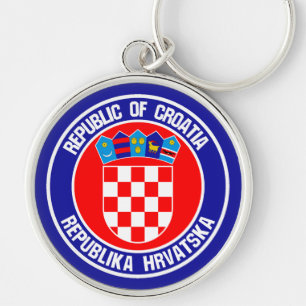 Chaveiro Emblem redonda da Croácia