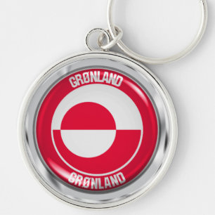 Chaveiro Emblem redonda da Gronelândia