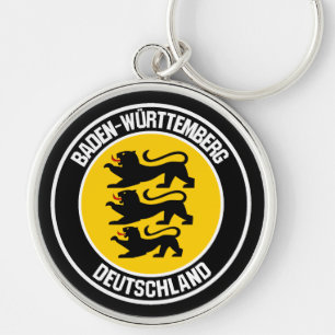 Chaveiro Emblem redonda de Baden-Württemberg
