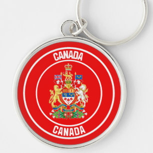 Chaveiro Emblem redonda do Canadá