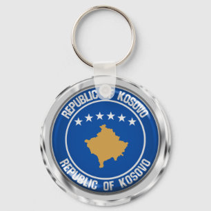 Chaveiro Emblem Redonda do Kosovo