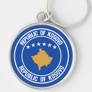 Chaveiro Emblem Redonda do Kosovo