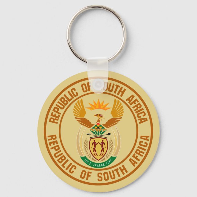 Chaveiro Emblem redonda na África do Sul (Frente)
