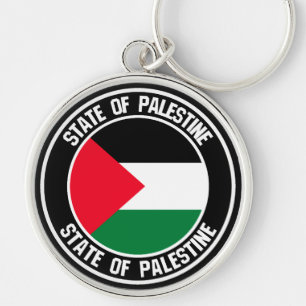 Chaveiro Emblem redonda Palestina